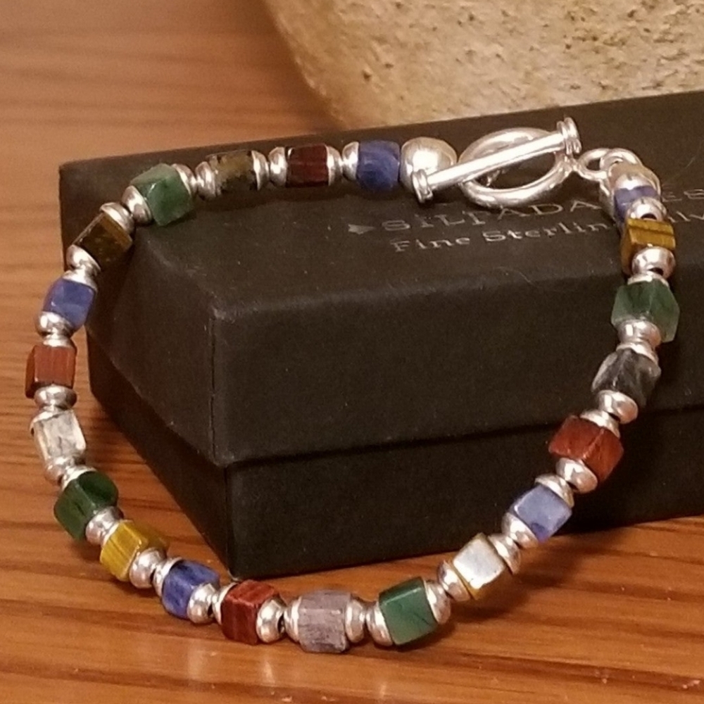 Silpada Sterling Silver & Gemstone Bracelet